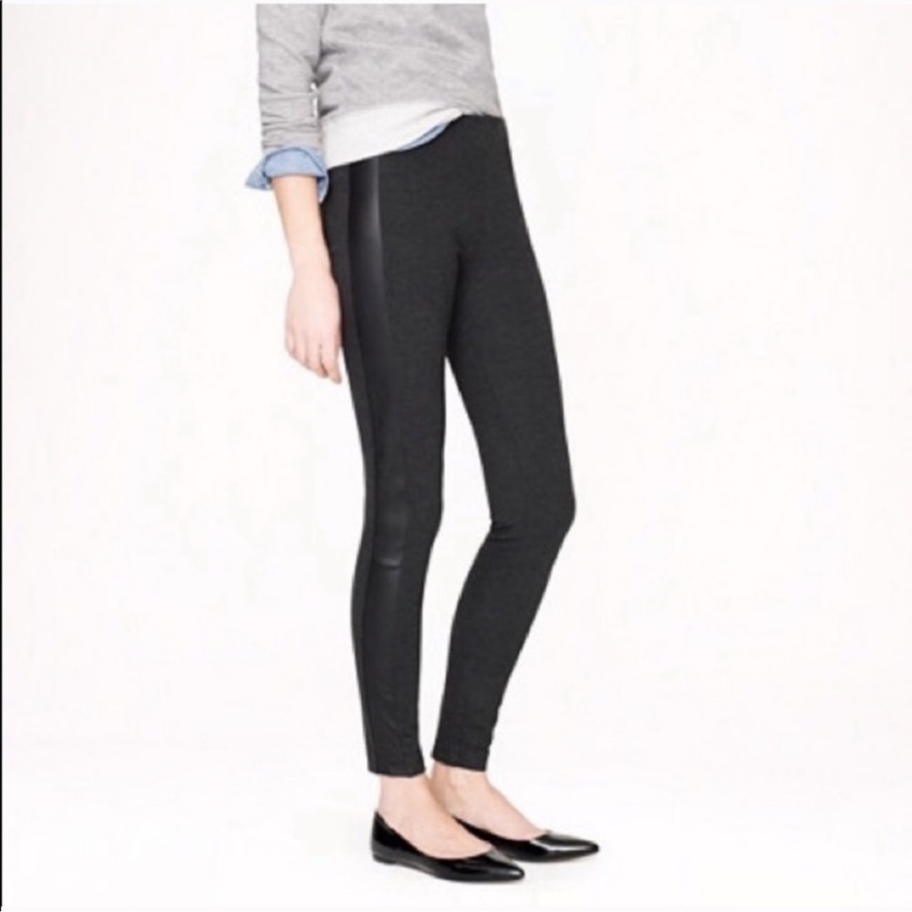 J. Crew Leather Trim Back Zip Pixie Pants Size 6